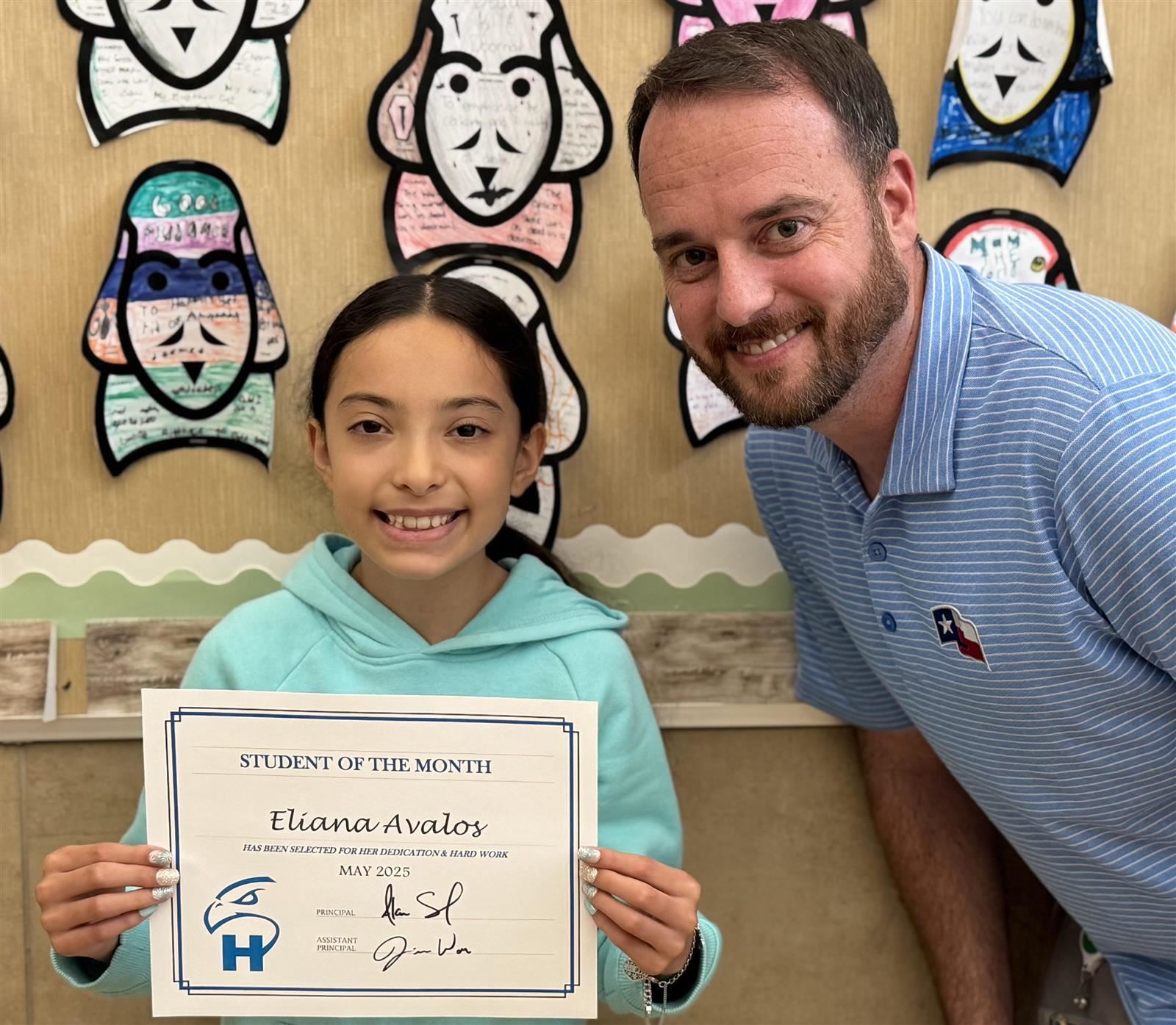  Photo of May 2025 Hajek Student of the Month